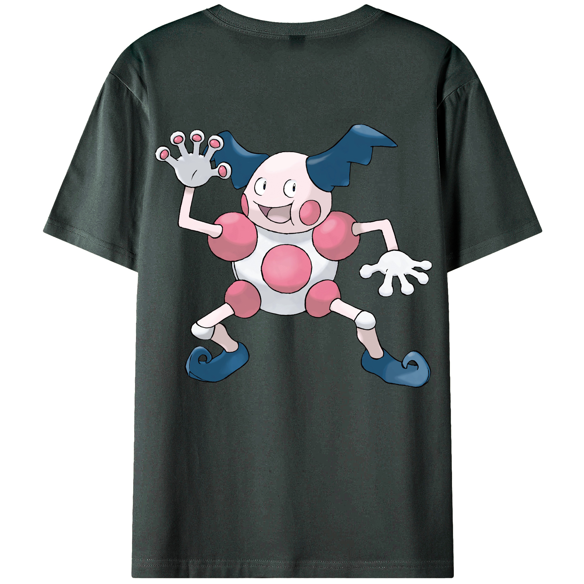 （画像用） ポケットモンスター Pokémon 綿100％ メンズ半袖Tシャツ（バックプリント） 通気性